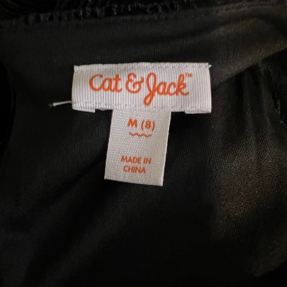 Cat & Jack Girls Black Plisse Sleeveless Wide Leg Jumpsuit Size M 8 NWT - Picture 5 of 7